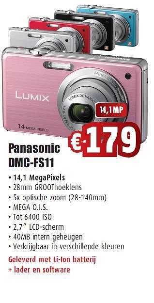 Promoties camera - Panasonic - Geldig van 26/04/2010 tot 31/05/2010 bij Top Camera