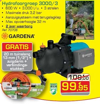 Promotions Hydrofoorgroep 3000-3 - Gardena - Valide de 26/04/2010 à 22/05/2010 chez Group Meno