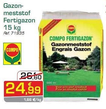 Promoties Gazonmeststof fertigazon - Compo - Geldig van 26/04/2010 tot 22/05/2010 bij Group Meno