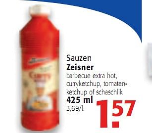 Promoties Sauzen - Zeisner - Geldig van 28/04/2010 tot 11/05/2010 bij Alvo