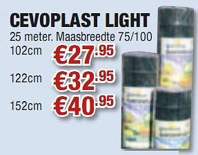 Promoties Cevoplast light - Huismerk - Cevo - Geldig van 29/04/2010 tot 12/05/2010 bij Cevo Market