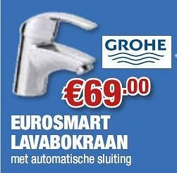 Promoties Eurosmart lavabokraan - Grohe - Geldig van 29/04/2010 tot 12/05/2010 bij Cevo Market