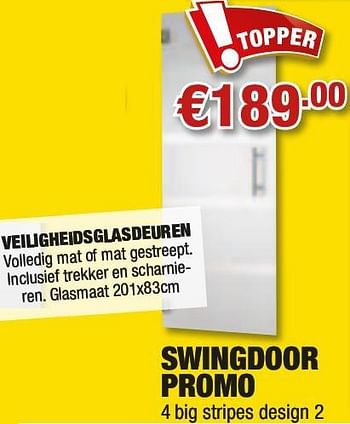 Promoties Swingdoor promo - Huismerk - Cevo - Geldig van 29/04/2010 tot 12/05/2010 bij Cevo Market