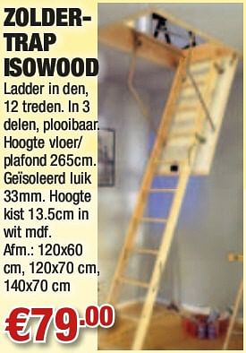 Promoties Zoldertrap isowood - Huismerk - Cevo - Geldig van 29/04/2010 tot 12/05/2010 bij Cevo Market