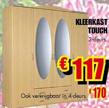 Promoties Kleerkast touch - Huismerk - Budgetmeubelen - Geldig van 01/05/2010 tot 31/05/2010 bij Budget Meubelen