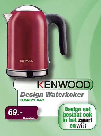 Fruit groente insluiten keten Kenwood Design Waterkoker - Promotie bij ElectronicPartner
