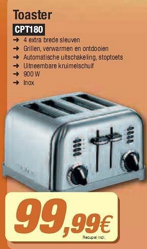 Promoties Toaster - Cuisinart - Geldig van 03/05/2010 tot 31/05/2010 bij Expert