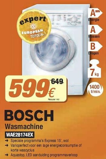 Promotions Wasmachine - Bosch - Valide de 03/05/2010 à 31/05/2010 chez Expert