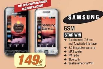 Promotions Gsm star wifi - Samsung - Valide de 03/05/2010 à 31/05/2010 chez Expert