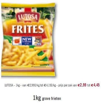 Promoties 1kg grove frieten - Lutosa - Geldig van 04/05/2010 tot 15/05/2010 bij O'Cool