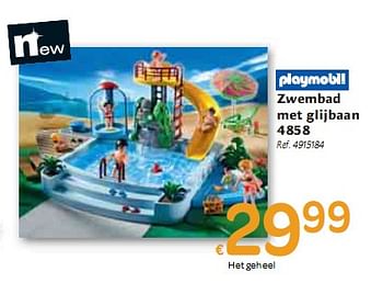 Playmobil Zwembad glijbaan - Promotie bij Carrefour