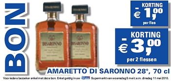 Promotions Di saronno - Amaretto - Valide de 05/05/2010 à 11/05/2010 chez C&B