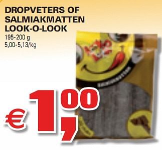 Promoties Dropveters of salmiakmatten - Look-O-Look - Geldig van 05/05/2010 tot 11/05/2010 bij C&B
