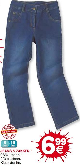 Promoties Jeans 5 zakken - Huismerk - Trafic  - Geldig van 05/05/2010 tot 11/05/2010 bij Trafic
