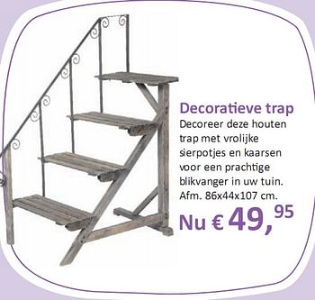 Promoties Decoratieve trap - Huismerk - Groen Expert - Geldig van 06/05/2010 tot 12/05/2010 bij Groen Expert