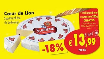 Promoties Suprême of brie  - Coeur de Lion - Geldig van 11/05/2010 tot 16/05/2010 bij Intermarche