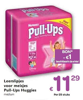 Promoties Leerslipjes voor meisjes pull-ups - Huggies - Geldig van 12/05/2010 tot 18/05/2010 bij Carrefour