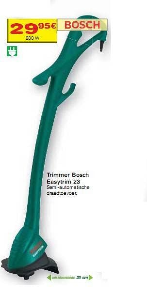 Promoties Trimmer  - Bosch - Geldig van 12/05/2010 tot 31/05/2010 bij BricoPlanit