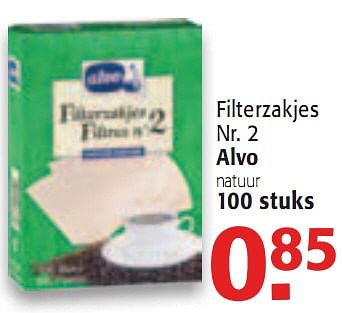 Promoties Filterzakjes nr.2 - Huismerk - Alvo - Geldig van 12/05/2010 tot 25/05/2010 bij Alvo