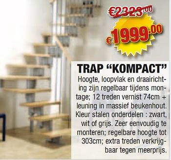Promoties Trap kompact - Huismerk - Cevo - Geldig van 13/05/2010 tot 26/05/2010 bij Cevo Market