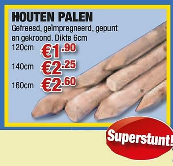 Promoties Houten palen - Huismerk - Cevo - Geldig van 13/05/2010 tot 26/05/2010 bij Cevo Market