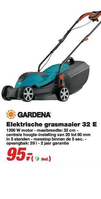 Christian Hijsen Schuldig Gardena Elektrische grasmaaier - Promotie bij Makro