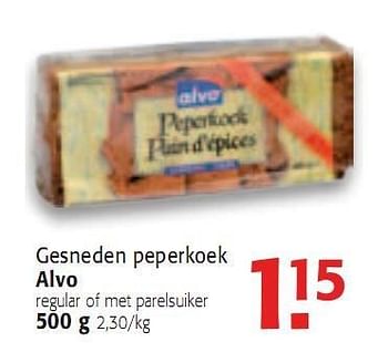 Promoties Gesneden peperkoek - Huismerk - Alvo - Geldig van 26/05/2010 tot 08/06/2010 bij Alvo