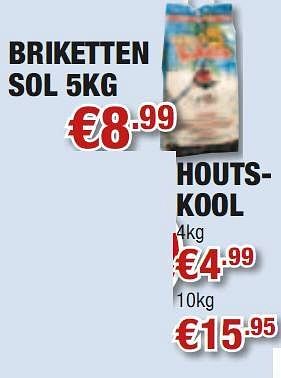 Promoties Briketten sol 5kg - Huismerk - Cevo - Geldig van 27/05/2010 tot 09/06/2010 bij Cevo Market