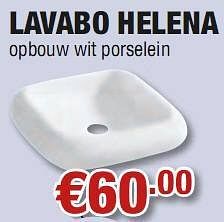 Promoties Lavabo helena - Huismerk - Cevo - Geldig van 27/05/2010 tot 09/06/2010 bij Cevo Market