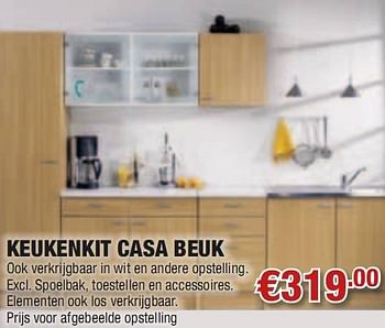 Promoties Keukenkit casa beuk - Huismerk - Cevo - Geldig van 27/05/2010 tot 09/06/2010 bij Cevo Market