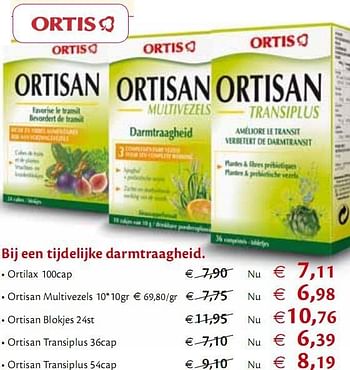 Promoties Bij een tijdelijke darmtraagheid ortilax 100cap - Ortis - Geldig van 01/06/2010 tot 30/06/2010 bij Holland & Barret