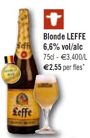 Promoties Blonde leffe 6,6% vol-alc - Leffe - Geldig van 01/06/2010 tot 12/06/2010 bij O'Cool