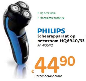 efficiënt fort onkruid Philips Scheerapparaat op netstroom - Promotie bij Carrefour