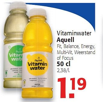 Promoties Vitaminwater aquell - Aquell - Geldig van 09/06/2010 tot 22/06/2010 bij Alvo