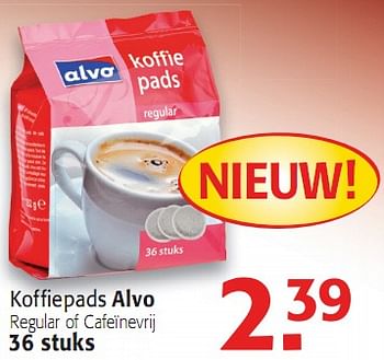 Promoties Koffiepads - Huismerk - Alvo - Geldig van 09/06/2010 tot 22/06/2010 bij Alvo