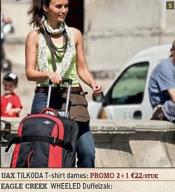 Promoties T-shirt dames - Uax - Geldig van 09/06/2010 tot 30/06/2010 bij A.S.Adventure