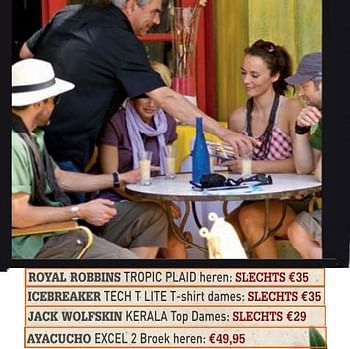 Promoties Tropic plaid heren - Royal Robbins - Geldig van 09/06/2010 tot 30/06/2010 bij A.S.Adventure