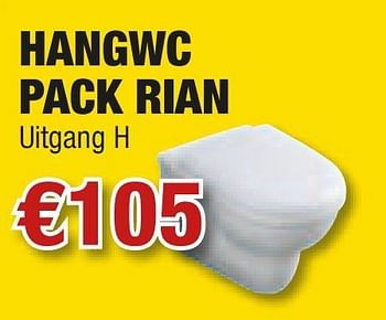 Promoties Hangwc pack rian - Huismerk - Cevo - Geldig van 10/06/2010 tot 30/06/2010 bij Cevo Market