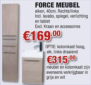 Promoties Force meubel - Huismerk - Cevo - Geldig van 10/06/2010 tot 30/06/2010 bij Cevo Market