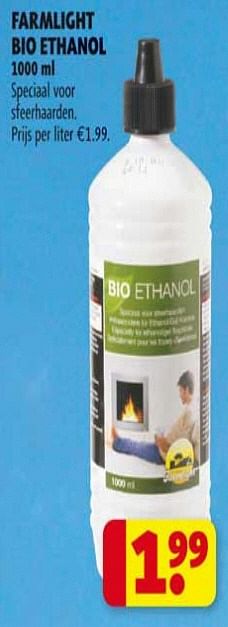 Ambassade Caroline bewijs Farm light Bio ethanol - Promotie bij Kruidvat