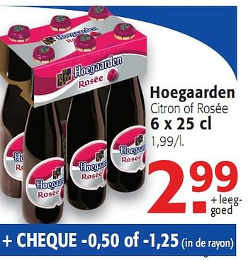 Promoties Citron of rosée - Hoegaarden - Geldig van 23/06/2010 tot 06/07/2010 bij Alvo
