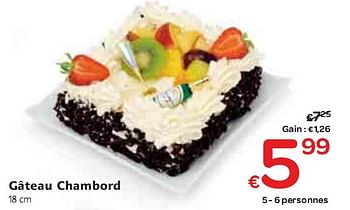 Produit Maison Gb Gateau Chambord En Promotion Chez Carrefour Market