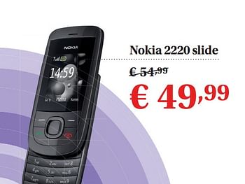 Promoties Slide - Nokia - Geldig van 01/07/2010 tot 31/07/2010 bij Belgacom