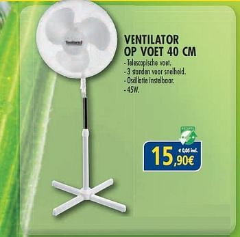 Promoties Ventilator op voet - Huismerk - Orga  - Geldig van 01/07/2010 tot 31/07/2010 bij Orga