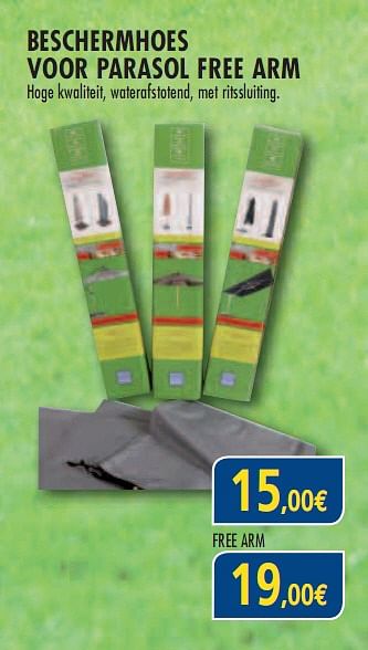 Promoties Beschermhoes voor parasol free arm - Huismerk - Orga  - Geldig van 01/07/2010 tot 31/07/2010 bij Orga