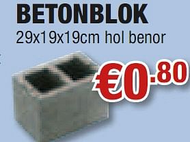 Promoties Betonblok - Huismerk - Cevo - Geldig van 01/07/2010 tot 31/07/2010 bij Cevo Market