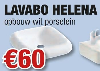 Promoties Lavabo helena - Huismerk - Cevo - Geldig van 01/07/2010 tot 31/07/2010 bij Cevo Market