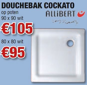Promoties Douchebak cockato - Allibert - Geldig van 01/07/2010 tot 31/07/2010 bij Cevo Market
