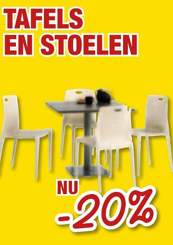 Promoties Tafels en stoelen - Huismerk - Cevo - Geldig van 01/07/2010 tot 31/07/2010 bij Cevo Market