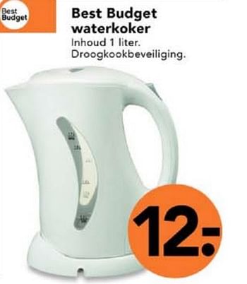 Promoties Best budget waterkoker - Huismerk - Blokker - Geldig van 01/07/2010 tot 31/07/2010 bij Blokker